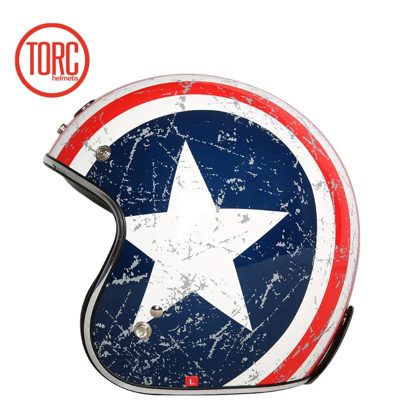 Новый Винтажный шлем TORC мотоциклетный для мотокросса Capacete Casco с открытым лицом