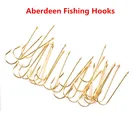 100 шт., рыболовные крючки с длинным хвостовиком, для пресной воды, живые приманки, крючок, рыболовные крючки, PanFish, Золотой крючок Краппи Рыболовные снасти