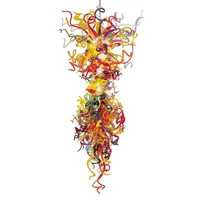 multi color large chandelier light italy style chandelier lamps glass art lighting for new house decoration