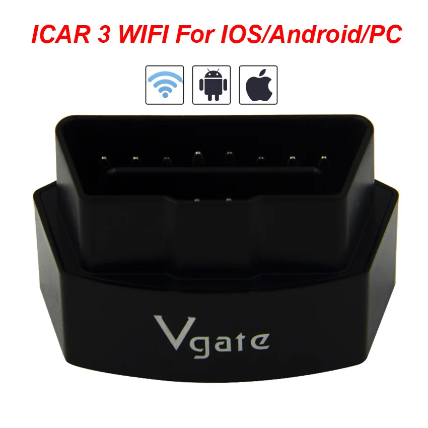 ICAR3 WIFI Vgate iCar2 iCar3 Pro ELM327 V2.1 OBD2 Wi-Fi Bluetooth для IOS/Android obd obd2 Авто диагностический сканер инструмент PK ELM 327 V1.5 - Цвет: ICAR3 WIFI