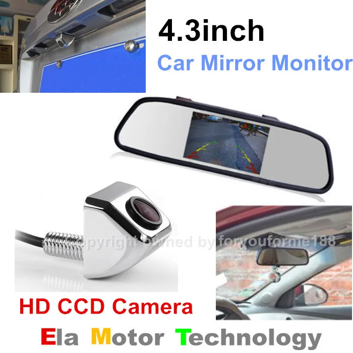 CCD HD Цвет ночного видения Водонепроницаемая Автомобильная камера заднего вида + 4