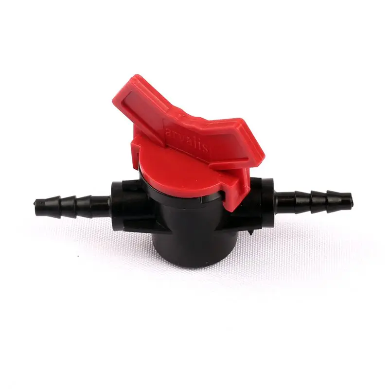 

3pcs 4/7mm Hose Valve Irrigation System Parts Barbed Ball Valve Garden Watering Planter Water Supply PE Drip Plumbing Fitting