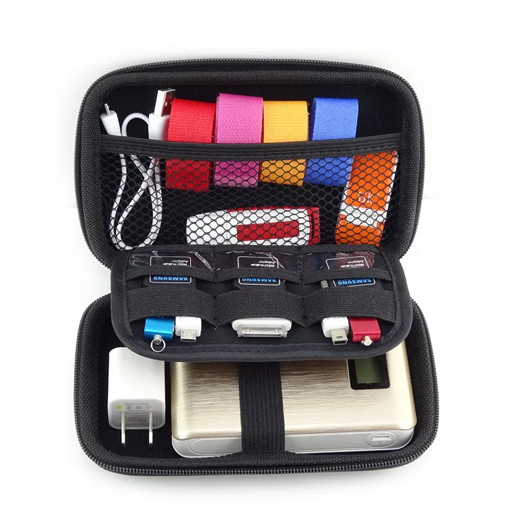 LASPERAL Zipper Earphone Case Leather Portable Travel Storage Box USB Cable Organizer Carrying Hard Bag For Coin Memory Card | Дом и сад