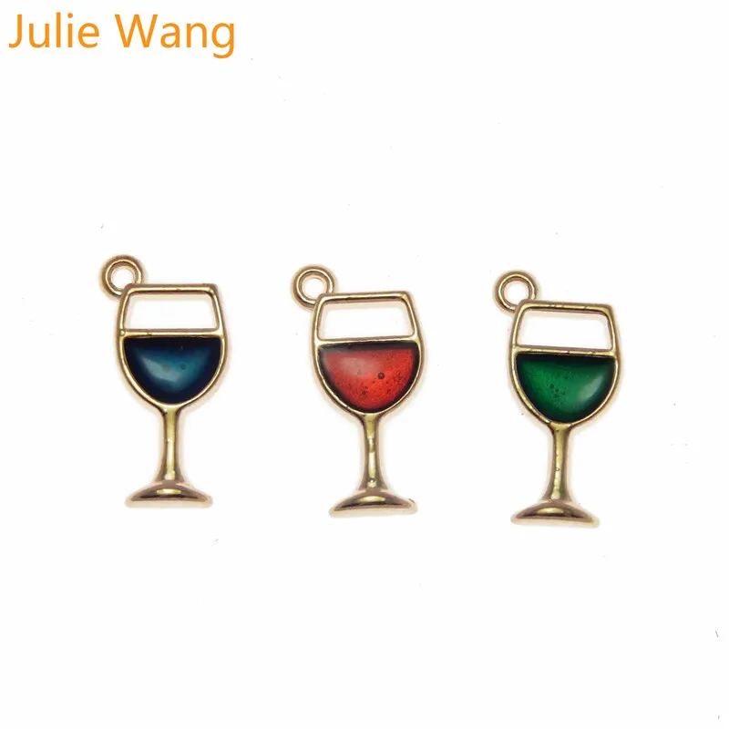 Julie Wang 12 шт. сплав Золотая основа разноцветные бриллианты Ожерелье Подвеска