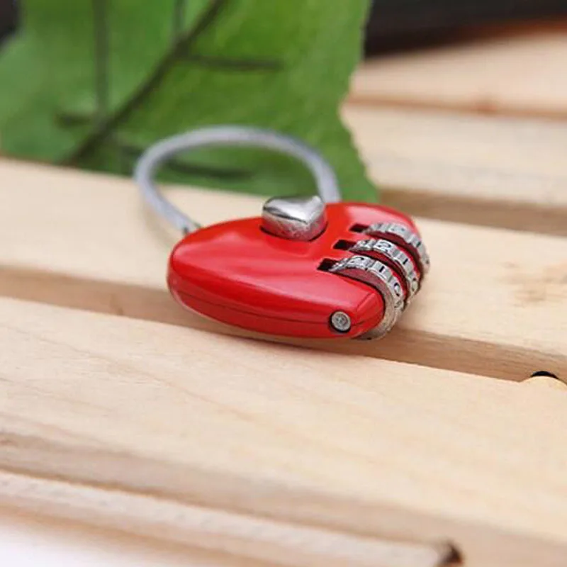 200 шт. сбрасываемый замок в форме сердца из металла|cabinet lock|cabinet bagcabinet combination lock |