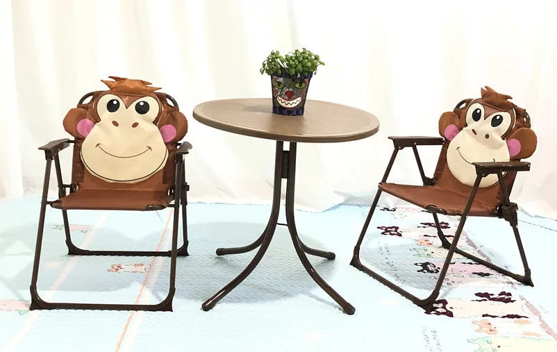 Louis Fashion Outdoor sets Garden Children Thickening Kindergarten Learning Folding Game Toy Table | Мебель