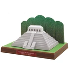 Храм надписей, мексиканская крафт-бумага Модель 3D архитектурное здание DIY обучающие игрушки ручной работы игра-головоломка для взрослых