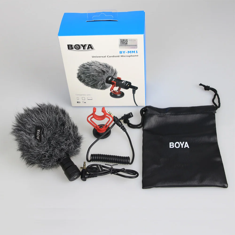 Компактный видеомикрофон BOYA для камер Canon Nikon Sony DJI Osmo DSLR Smooth Q 4 Feiyu Gimbal VS