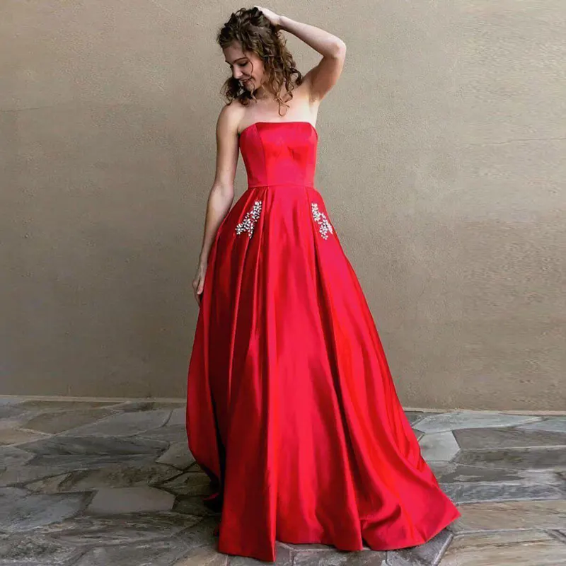 Новое поступление вечернее платье vestido de noiva sereia Выходные туфли на выпускной вечерние robe de soiree платье короткое приталенное сексуальное платье без бретелек Бисер карманов многоцветный