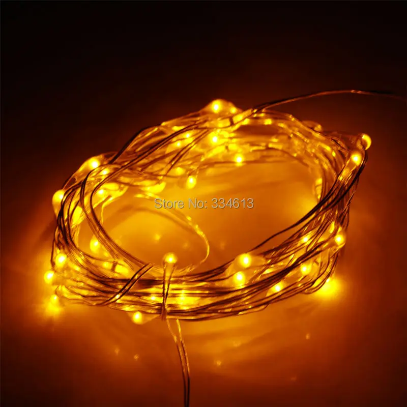 3M 10FT 60leds String водонепроницаемый 3AA на батарейках 8 функций светодиодная гирлянда
