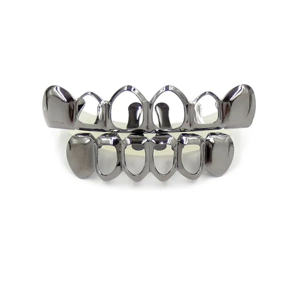 JINAO хип-хоп золотые украшения для тела Grillz вампир полый гриль зубы верхние и нижние грили стоматологический рот Панк зубы колпачки Косплей вечеринка