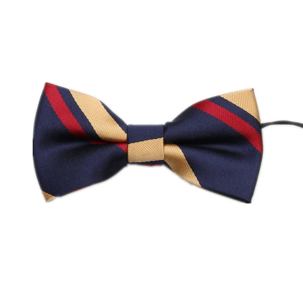 Детский галстук-бабочка HOOYI в мультяшную полоску горошек для детской вечеринки