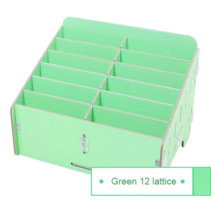 Green 12 lattice Многофункциональная деревянная коробка для хранения инструмент для ремонта мобильных телефонов коробка для материнской платы аксессуары коробка для хранения - Цвет: Green 12 lattice