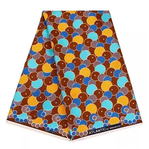 polyester Ankara Africa prints batik fabric real dutch wax tissu high quality 6yards fashion African sewing for party dress - Цвет: 11