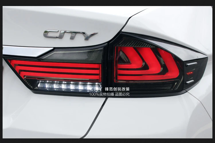 Kowell Автомобиль Стайлинг для Honda город задние фонари LED фонарь honda город задние лампы ДРЛ+ тормоз+ Парк+ Сигнальные огни LED