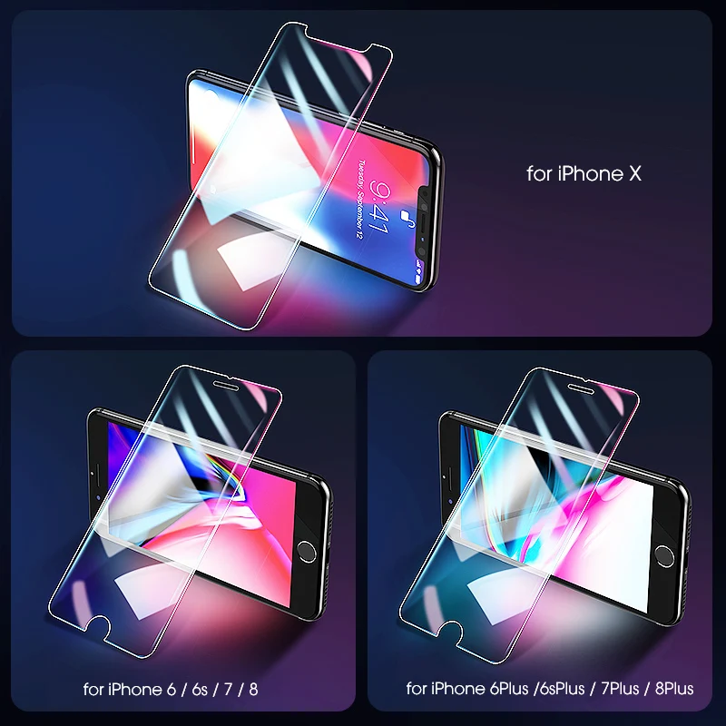 Закаленное стекло для iPhone 7 8X6 6s 8 Plus 5 5S SE 2020 защитная пленка HD XS XR 11 Pro Max | Мобильные
