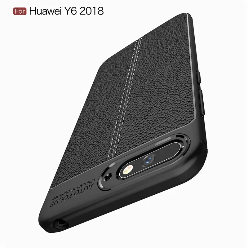 Роскошный противоударный мягкий ТПУ чехол для huawei Y6 2018 чехол-накладка телефона