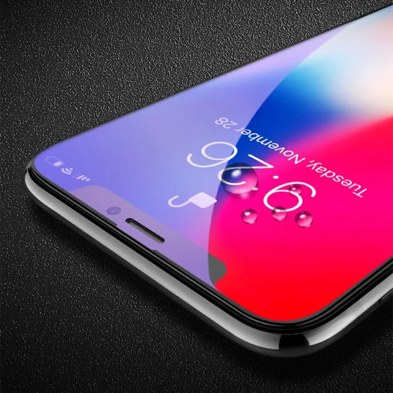 WZH для iPhone XS Max 6 6s мягкий край полное покрытие красное глянцевое углеродное