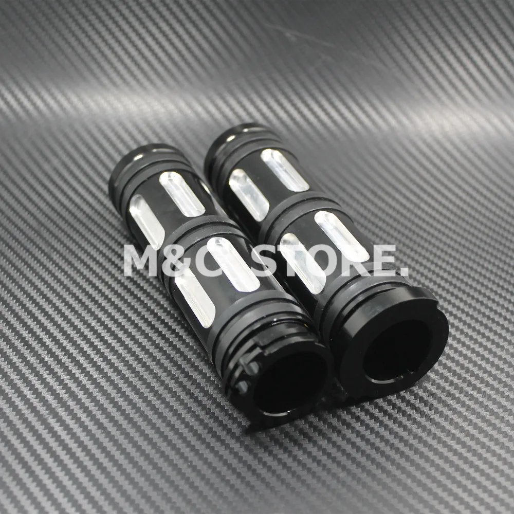 Рукоятка мотоцикла 1 &quot25 мм черный серебристый алюминиевый с ЧПУ для Harley Sportster