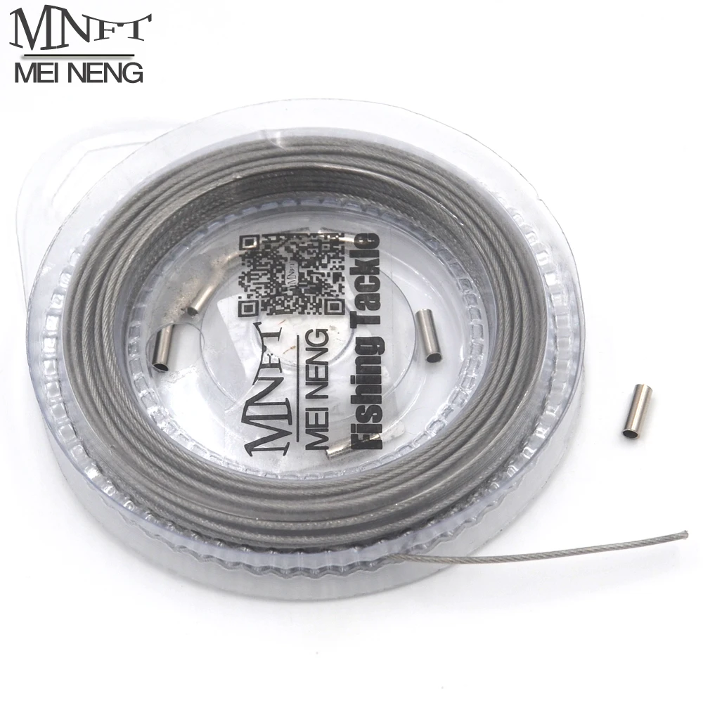 

MNFT 1PC*Fishing Wire 10m Stainless Steel Line 7*7 Strands 80LB,1*7 Strands 40LB Trace with Coating Wire Leader