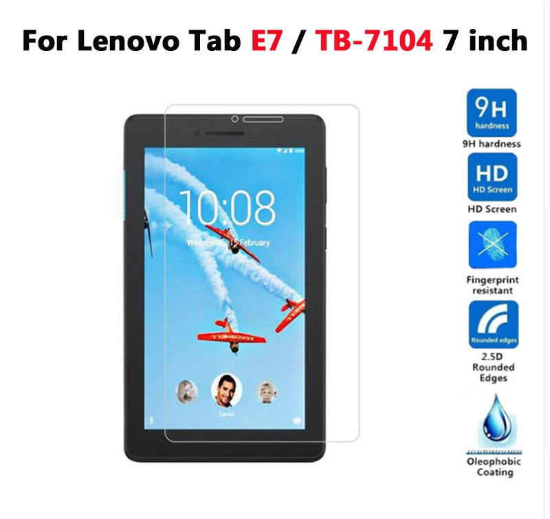 Tab E7 TB-7104 Закаленное стекло для lenovo Tab E7 E8 E10 P10 M10 пленка для экрана для lenovo TB-7104f 8304f X104f X605f X705 Защитная пленка для экрана - Color: Tab E7 TB-7104