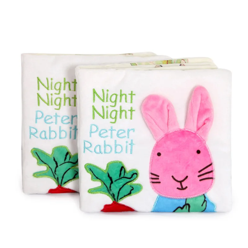 1pc Rabbit Cloth Book Baby Tearing Rotten Story Every Page With Sound Paper | Игрушки и хобби