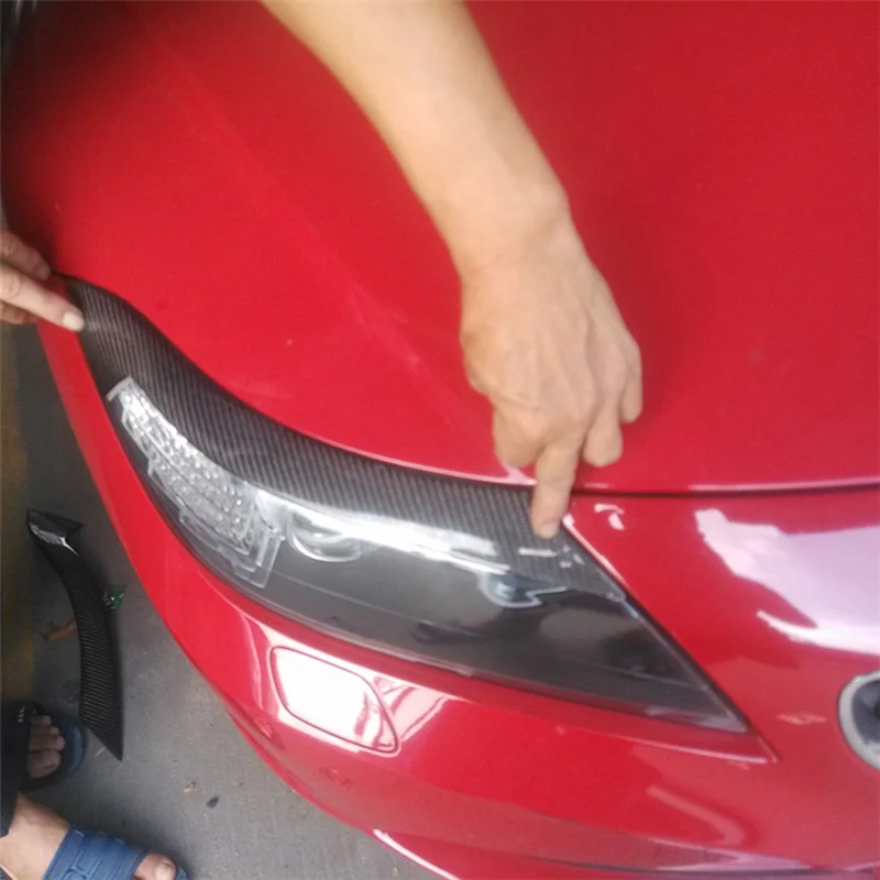 Наклейка на переднюю фару из углеродного волокна для BMW Z4 E89 2009 2012|Наклейки