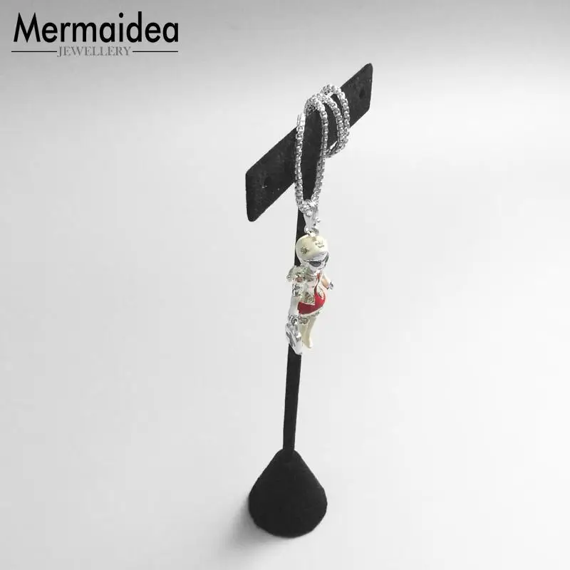 Медсестры космический Ангел Кулон Модные ювелирные изделия посеребренный
