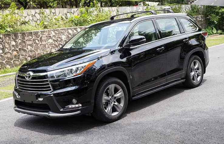 Поперечный багажник для Toyota Highlander 2015 2019 высококачественные алюминиевые рейки