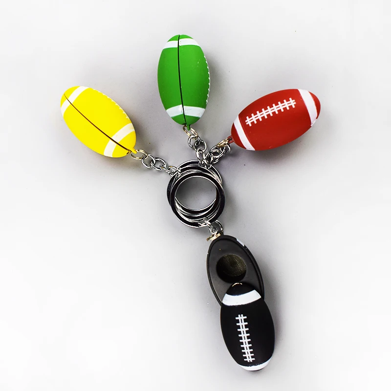 Новая модная металлическая трубка в форме регби курительная удобная для