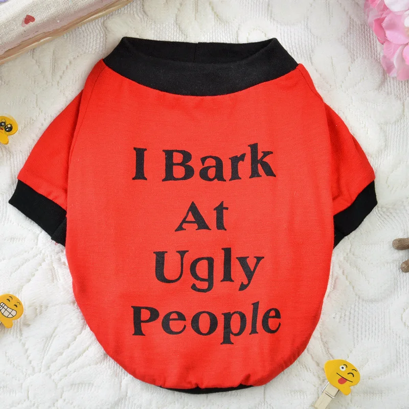 Quality Color Letter Pet Cat Dog Clothes Shirt Small Puppy Coat Teddy Chihuahua Costume Kitty Vest | Дом и сад