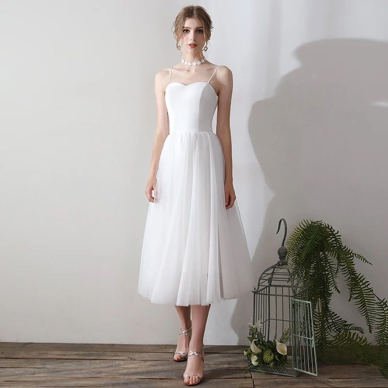 Простые тонкие лямки тюль кружева Vestidos De Novia с открытой спиной пляжные свадебные