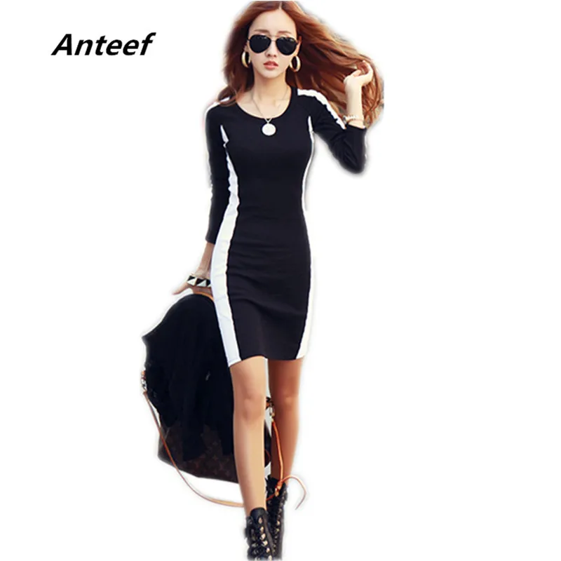 Новые модные весна осень хлопок Длинные рукава Большие размеры Женская