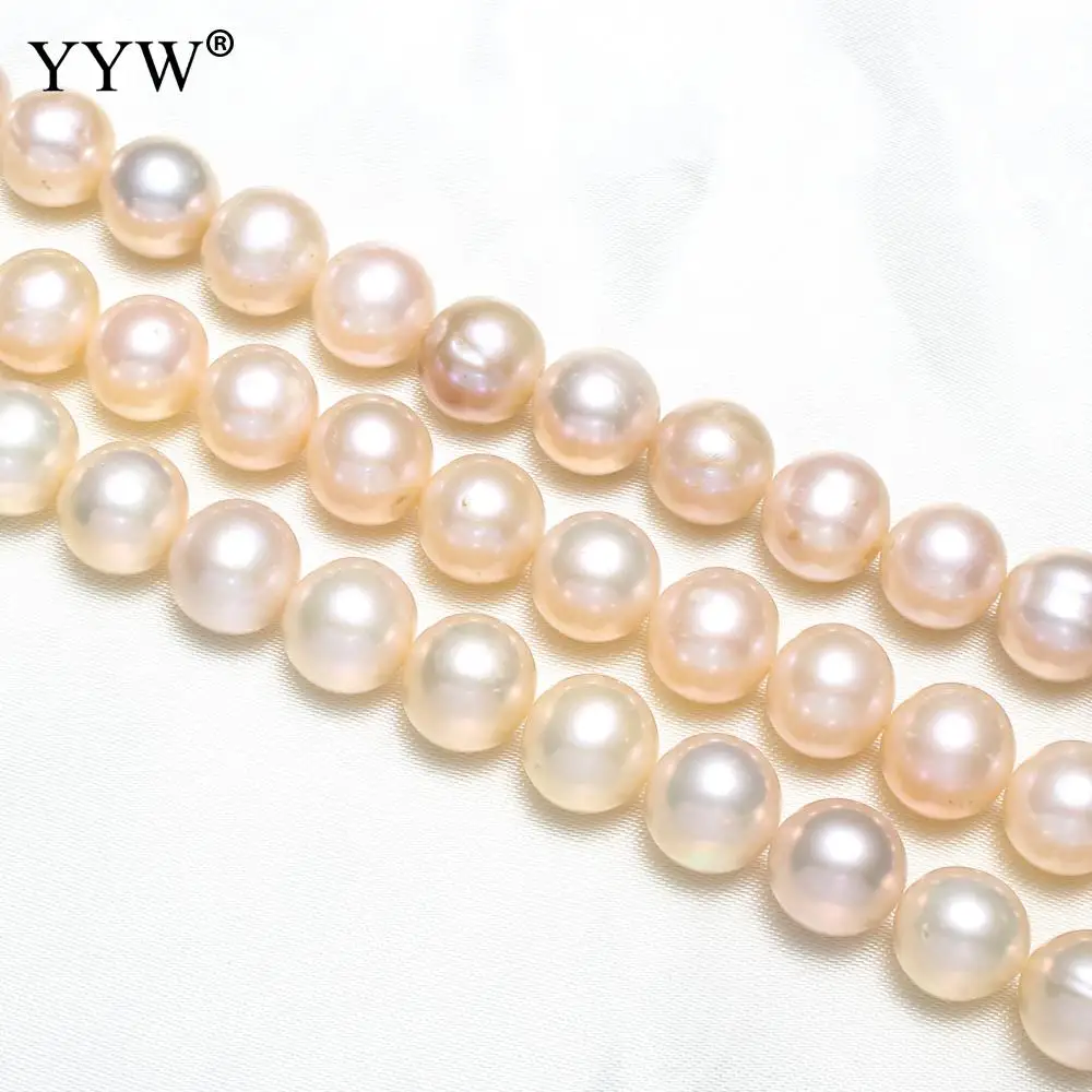 YYW 2018 Новая мода Культивированный круглый пресноводный жемчуг BeadsWedding ювелирные