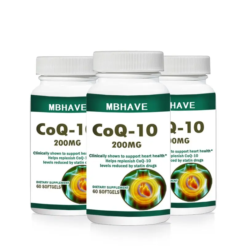 

NEW 2019! FREE SHIPPING ! 3 bottles CoQ10 Coenzyme Q10 A total of 180