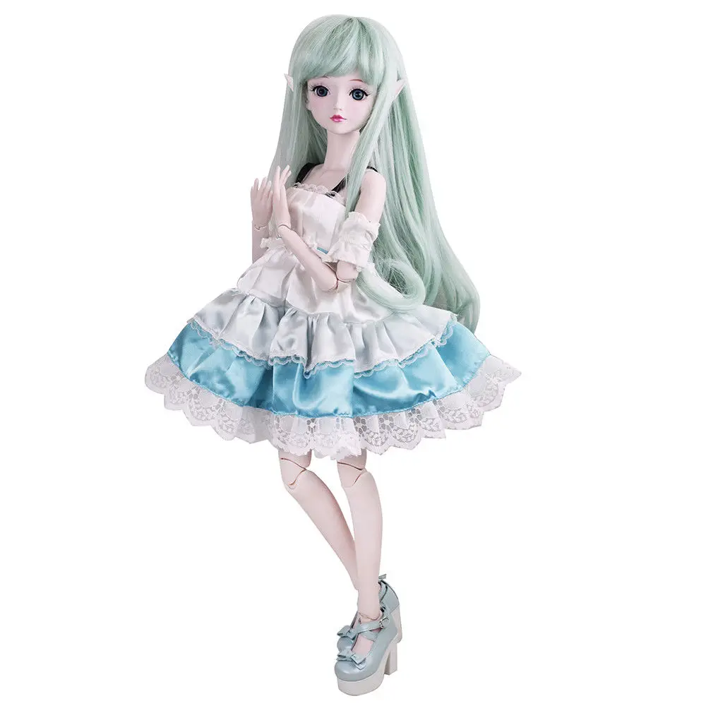 2" Зеленые Эльфы демон 1/3 BJD Кукла SD кукла 56 см шарнирная кукла Фея+ макияж ручной работы+ полный набор парик одежда подарок на день Святого Валентина
