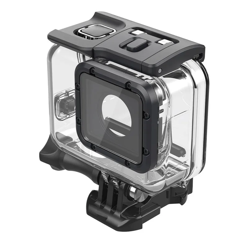 Дизайн 45 м водонепроницаемый Дайвинг защитный корпус чехол для GoPro Hero 7 6 5 Черный Спорт Экшн камеры Аксессуары# F34 - Цвет: Lens Removal