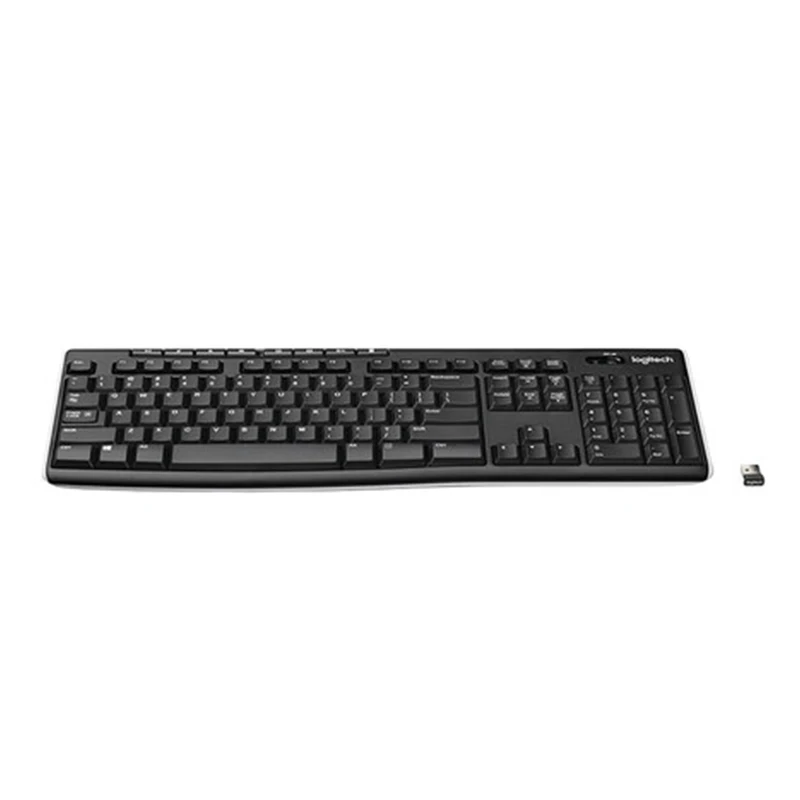 Беспроводная клавиатура logitech K270 с прочными клавишами с УФ-покрытием тонкая клавиатура компьютерная клавиатура