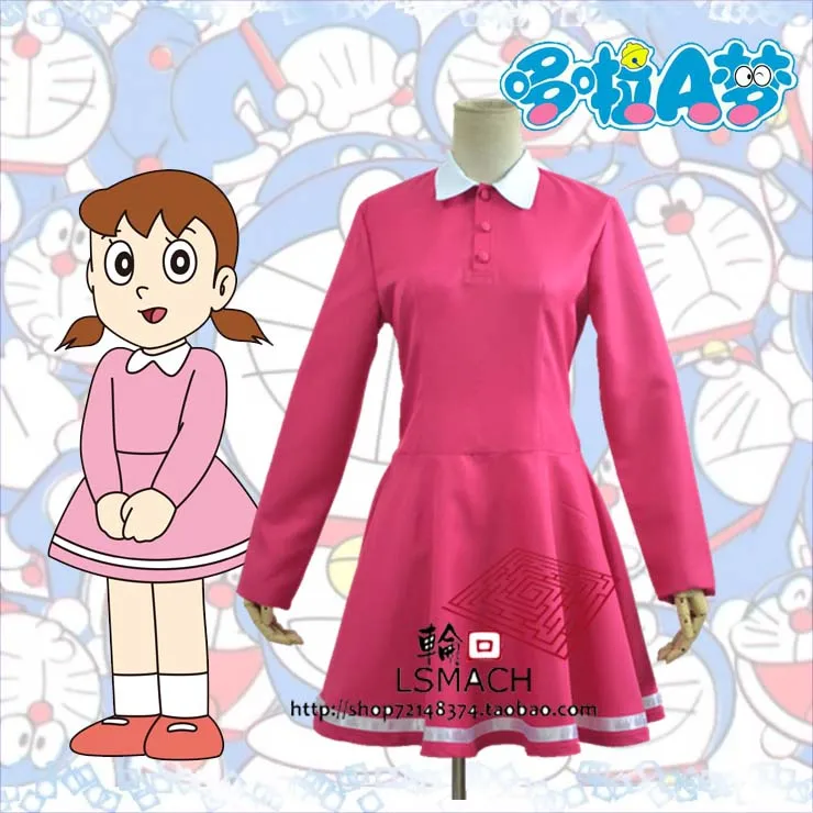 Doraemon Minamoto Shizuka Косплей Костюм Аниме на заказ | Тематическая одежда и униформа