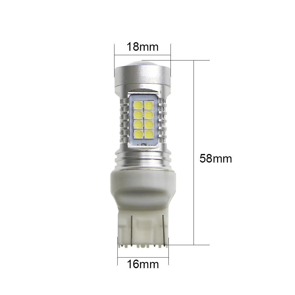 KEIN 2 шт. супер яркий w21/5w 7443 led t20 580 светильник 3030 тормозной фонарь Цвет Белый