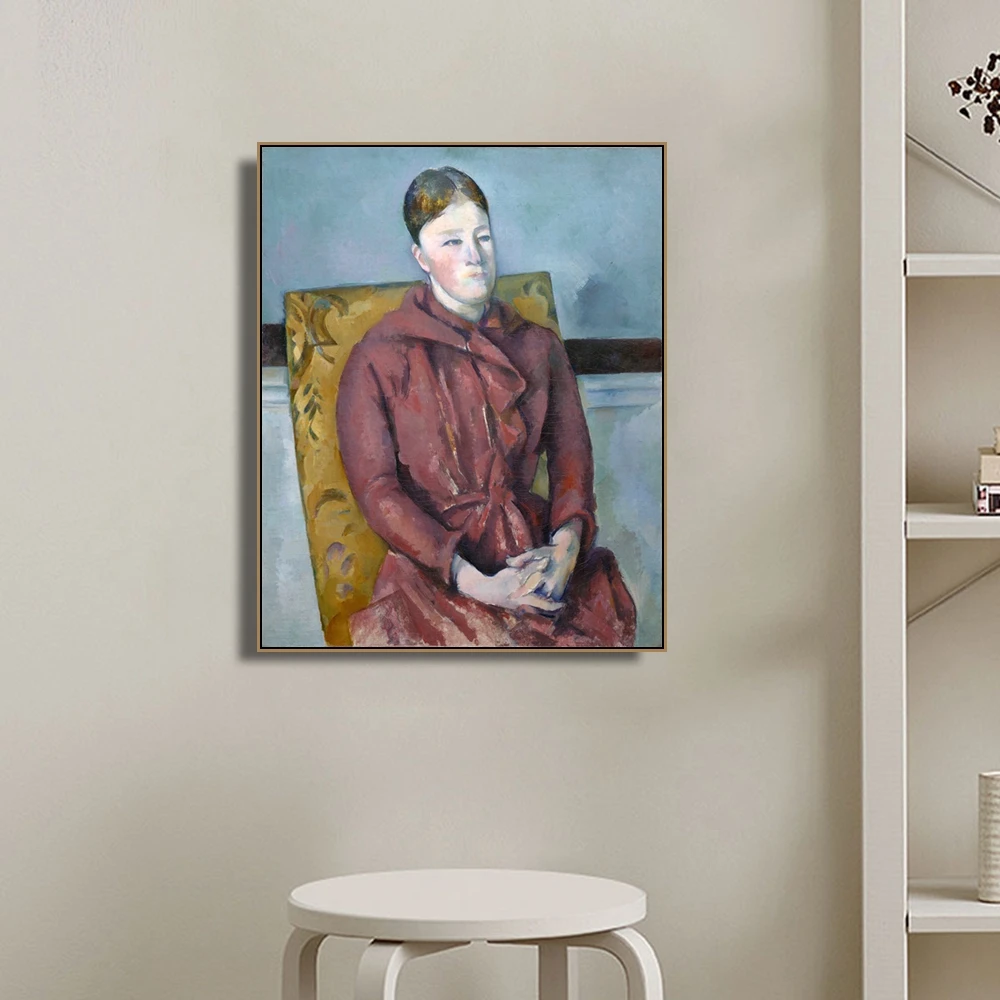 Сезанна жена от сезанны Wyatt стены искусства холст плакат и печать Картина