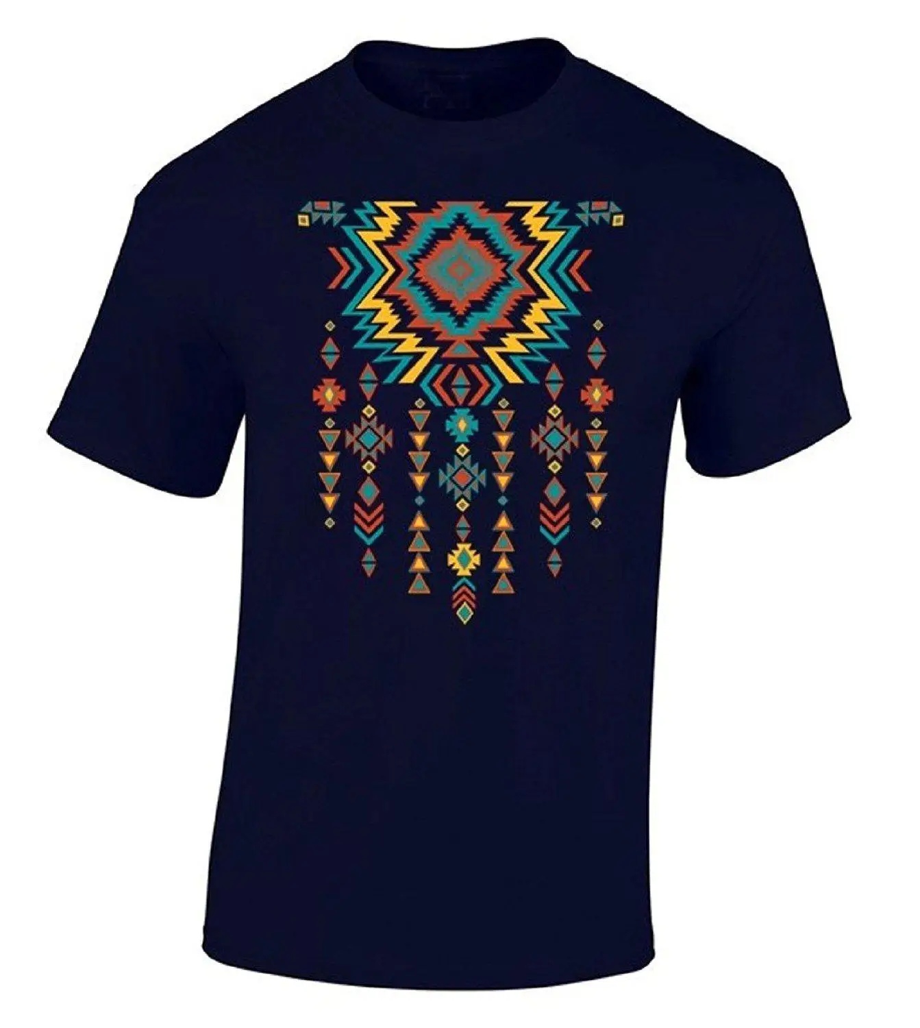 Модные футболки icustomworld Southwest Pattern Футболки Индийский Племенной Ожерелье Рубашка