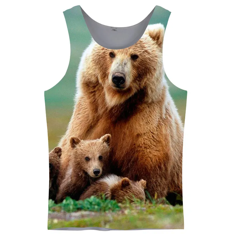 Мужские майки YOUTHUP 2020 с 3D принтом животных повседневный крутой жилет спортивная