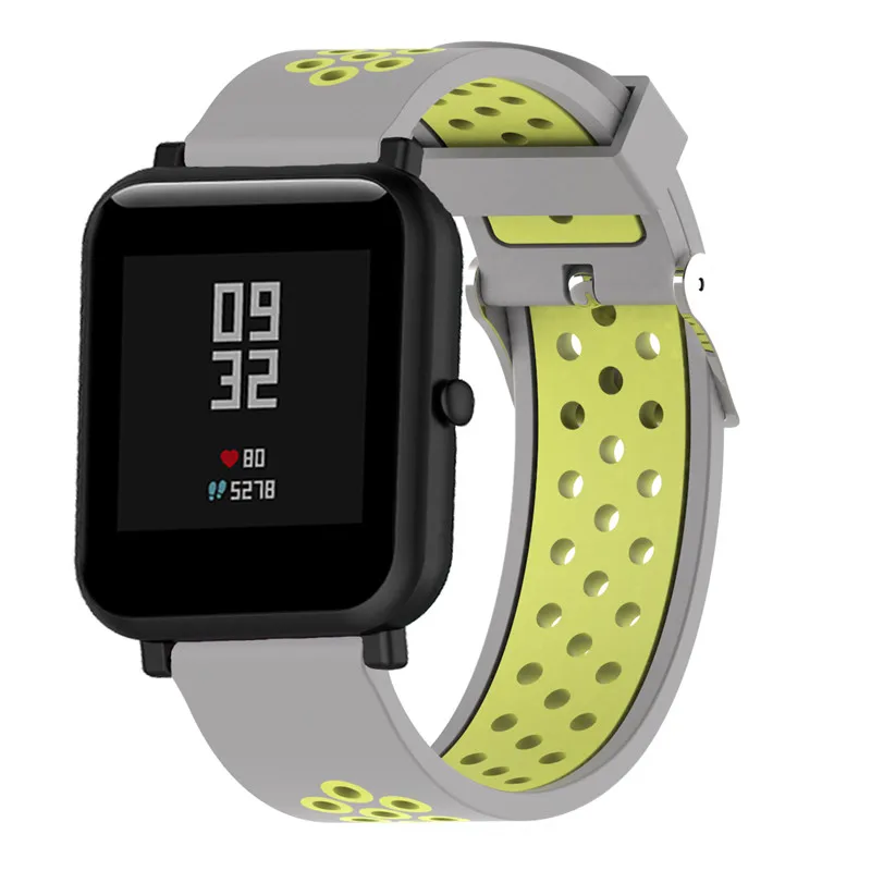 20 мм/22 мм замена силиконовый браслет для наручных часов Apple Watch 1/2/3/4 смарт ремешок для huawei часы 2/samsung/LG g/Ticwatch-1 шт
