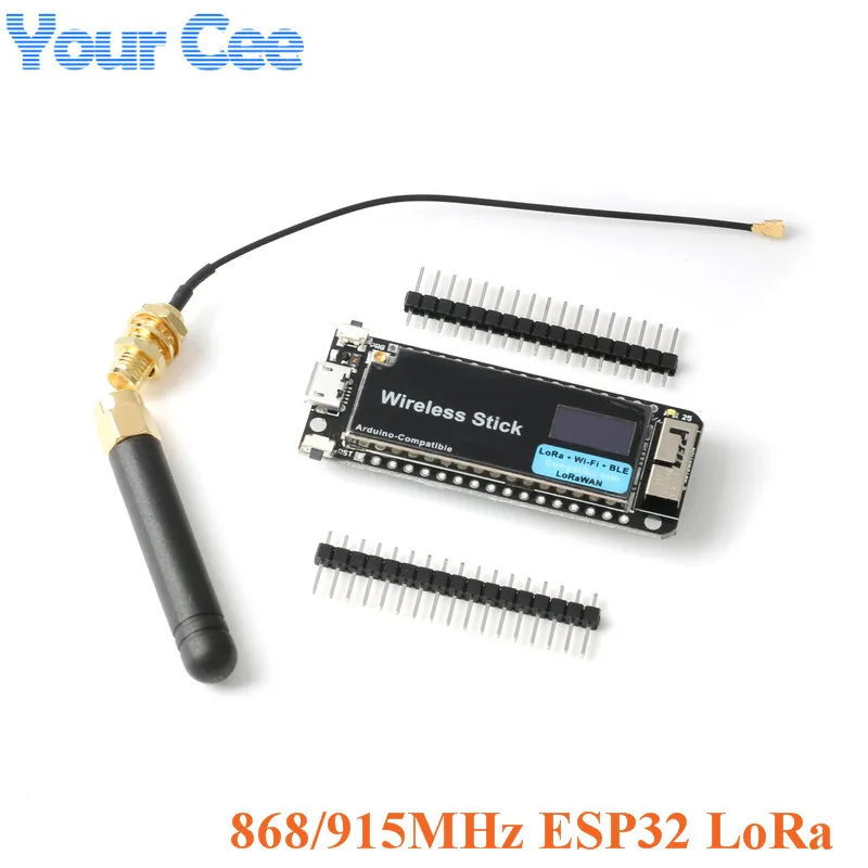 868/915 МГц ESP32 LoRa макетная плата Беспроводная палка SX1276 протокол LoRaWAN wifi BLE oled-дисплей с антенной для Arduino