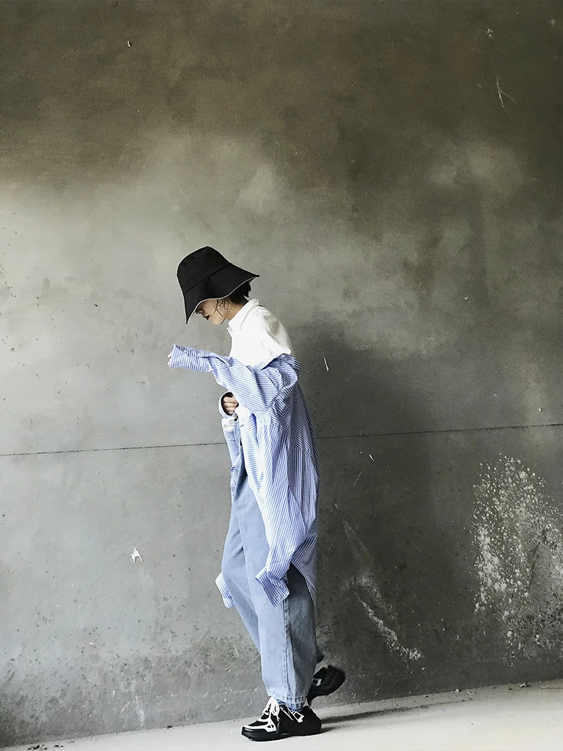 GETSRING женская рубашка необычный цвет рукав летучая мышь хлопок женские блузки