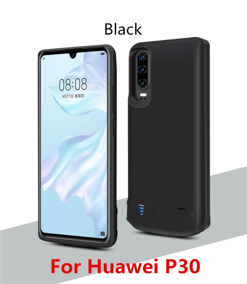 NTSPACE 5000 мАч запасной внешний аккумулятор зарядный чехол для huawei P30 внешний аккумулятор зарядное устройство чехол s для huawei P30 Pro Чехол питания - Цвет: Black for P30