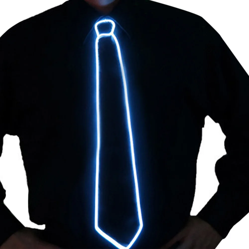 Light Up Novelty Luminous Necktie For Party DJ bar club AAA Battery | Лампы и освещение