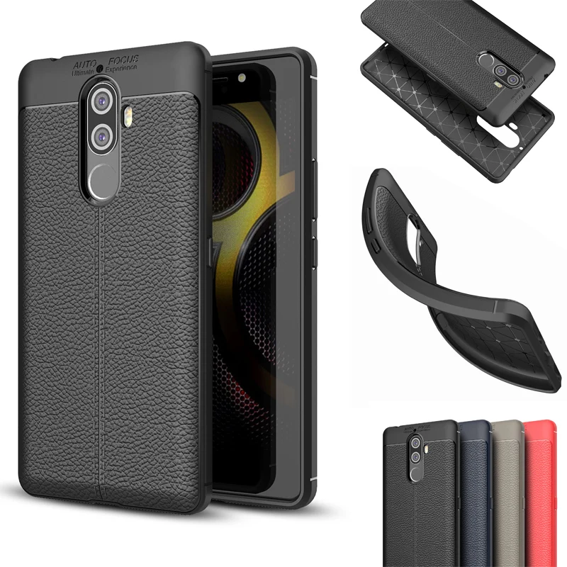 Scratch Resistant Litchi pattern Soft ShockAbsorption TPU case Protection Cover for lenovo K8 note |