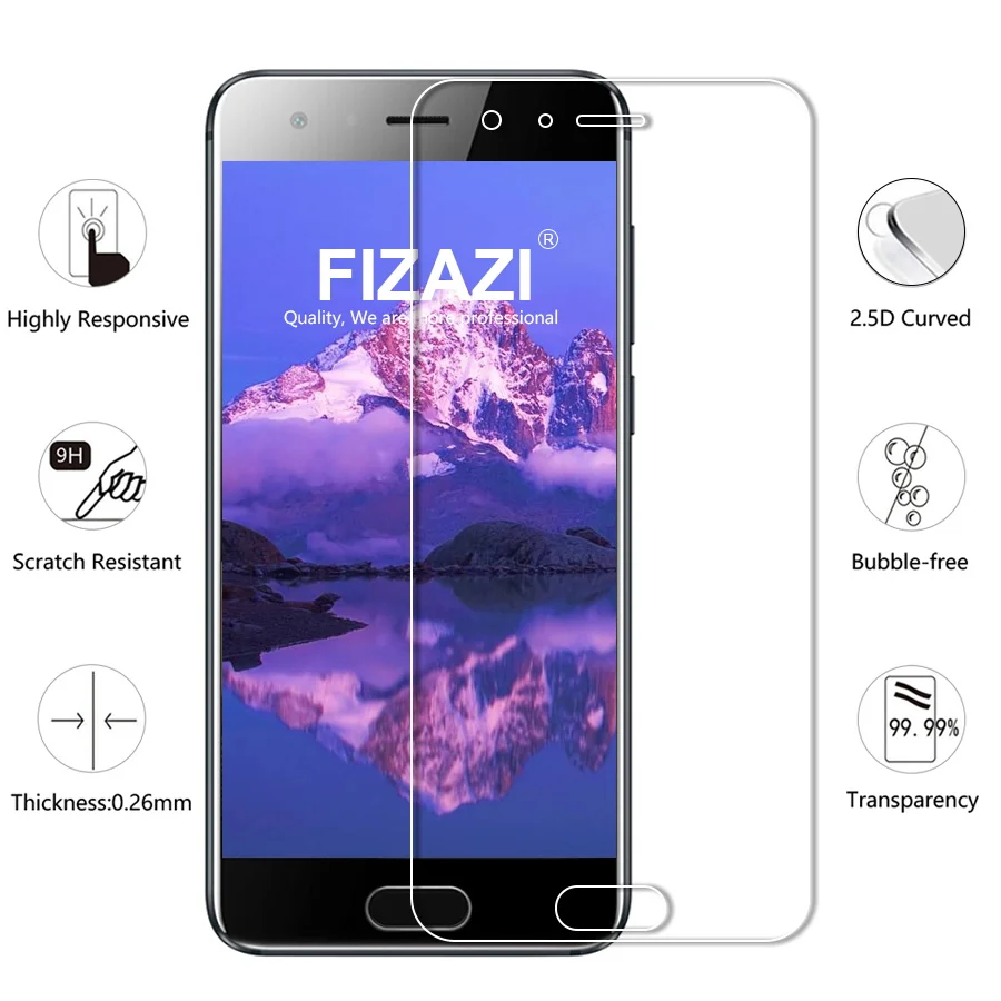 FIZAZI 2.5D Закаленное стекло для huawei Honor 9 H прозрачная защитная пленка против царапин